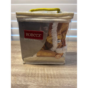 Robeez Rose Gold Sparkle Soft Sole Booties Baby 6-12 Months Unisex Comfort New w